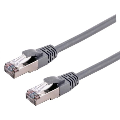 C-TECH CB-PP6A-025 patch, Cat6a, S/FTP, 0,25m, šedý – Zboží Živě