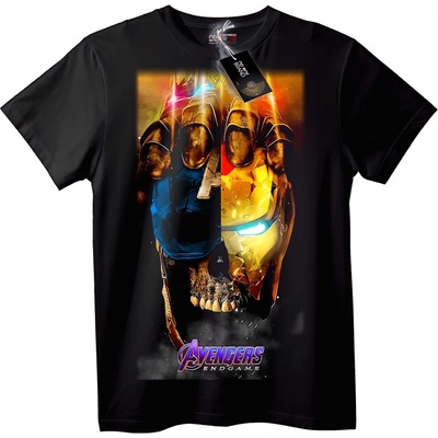 NOONEBRAND Тениска Avengers Endgame Железния Човек - 7XL, White