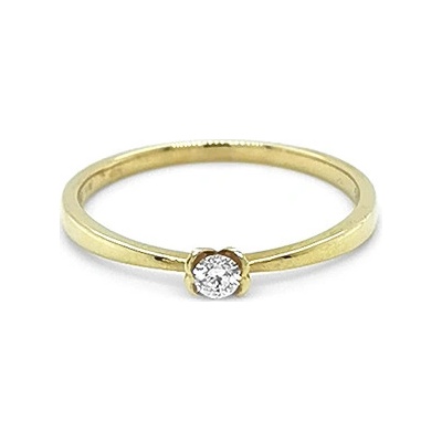 Beny Jewellery zlatý zásnubní s Diamantem 2011223