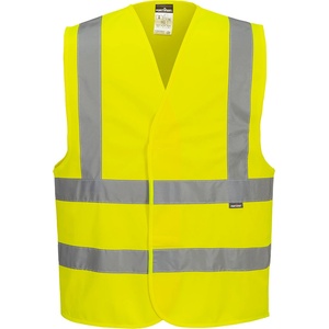 Portwest hi-vis es1 essential es470 / Светлоотразителна жилетка - hv жълта xxl (es470yerxxl)