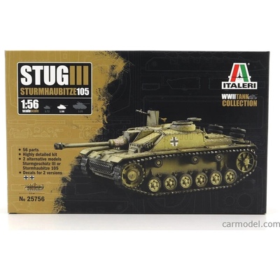 Italeri Tank Stug Iii Sturmhaubitze 105 Military 1944 / 1:56