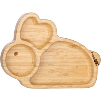 FREEON Детска чинийка бамбук Freeon, Зайче (46415)