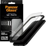 Panzer - Ултраширок керамичен протектор за екран с EasyAligner - iPhone 17 Air - Черен