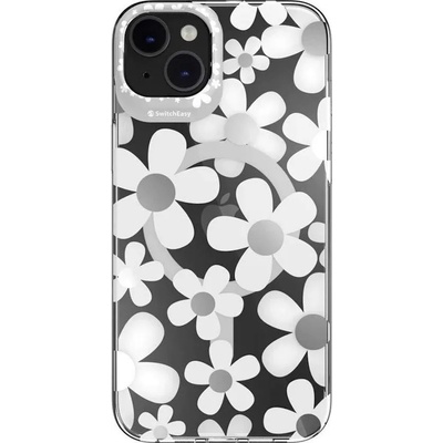 SwitchEasy Artist M Fleur Case With MagSafe - дизайнерски хибриден удароустойчив кейс за iPhone 14 Plus (прозрачен)