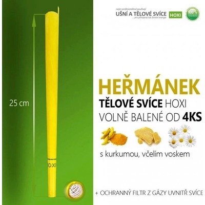 HOXI Tělové svíce s HEŘMÁNKEM volně balené