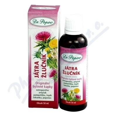Dr.Popov Bylinné kvapky Pečeň detox 50 ml