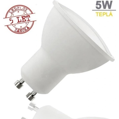 Optonica LED žárovka 5W 9xSMD2835 GU10 320lm TEPLÁ BÍLÁ