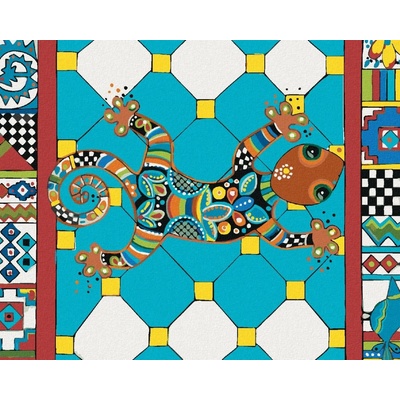 Zuty Malování Podle Čísel Chameleon Jonna James 80 x 100 cm Plátno Rám