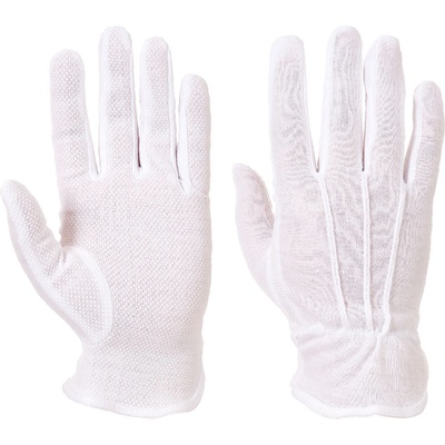 Portwest microdot a080 / Памучни ръкавици с pvc точки - бели m (a080whrm)