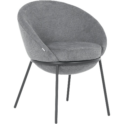 Carmen Трапезен стол hart - сив bf 5 (3532330_1)