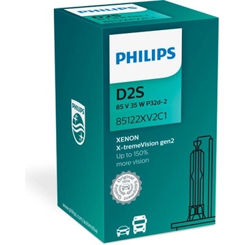 PHILIPS XENÓNOVÁ VÝBOJKA D2S X-TREMEVISION GEN2 85V 35W 85122XV2C1