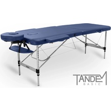 Tandem Skladací masážny stôl Basic ALU-2 modrá 195 x 70 cm