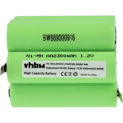 VHBW Батерия за Velux, 833297, 2300 mAh (889000916)
