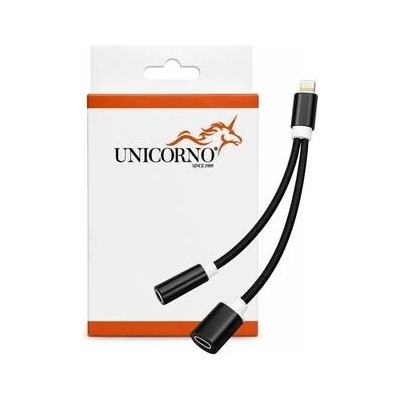 ADAPTÉR HF/AUDIO + NABÍJENÍ IPHONE LIGHTNING, černá