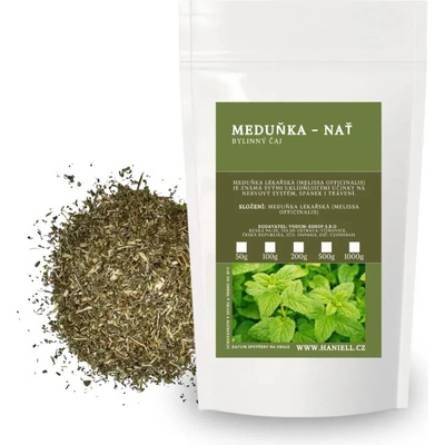 Haniell Medovka vňať rezaná jemná citrónová vôňa a upokojujúce účinky 100 g