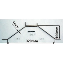 Hacker Podvozková noha hlavná 4 mm súprava Arrow