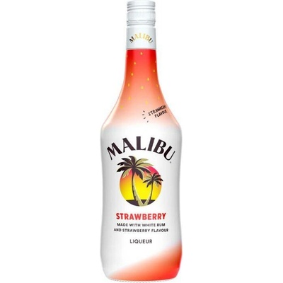 Malibu Strawberry 18% 0,7 l (holá láhev)