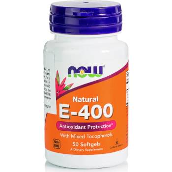 NOW Хранителна добавка мощен антиоксидант, Now Foods E-400 IU mixed Tocopherols (50 Softgels)