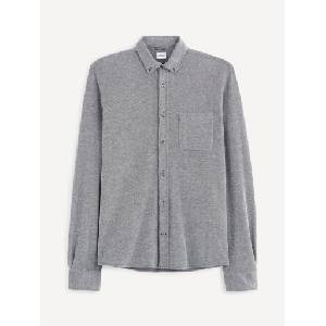 Celio Синя мъжка риза от гингам с джоб Celio Celio | Sin | МЪЖЕ | S