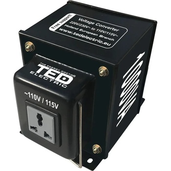 Ted electric волтов конвертор 220V - 110V Up - Down 1000VA TED003645 (TED-VOLTAGE-CONV-1000VA)