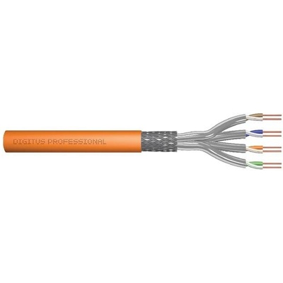 Digitus DK-1743-VH-1 Instalační CAT 7 S-FTP, 1200 MHz Dca (EN 50575), AWG 23/1, 100m, oranžový