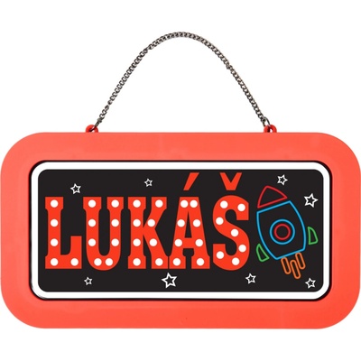 Neonová cedulka se jménem - Lukáš