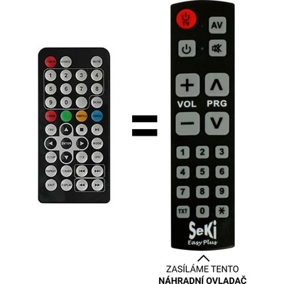 Dálkový ovladač Senior ECG TVP 7910 DVB-t – Hledejceny.cz