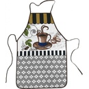 Praktik zástěra Kafe modrohnědé