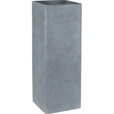 Geli Kvetináč plastový Cube High 26 x 26 x 70 cm svetlý betón