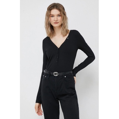 Calvin Klein Tričko s dlhým rukávom dámsky čierna