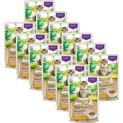 Stuzzy Cat Sterilized Chunks kuracie kúsky gravy 12 x 85 g