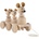 Teddies Три мишки дърпане естествено дърво (16803350)