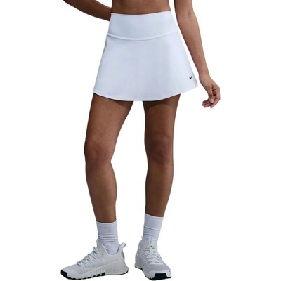 Nike-W Nk One Df Hr Skirt Cpsl Spd White/black bílá