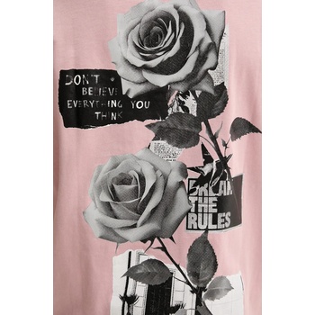 Desigual Памучна тениска Desigual ROSA (25SMTK21)