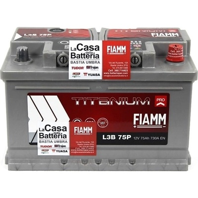 Fiamm Titanium PRO 12V 75Ah 730A L3B 75P