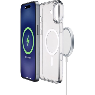 Cellularline Калъф Cellularline - Gloss Mag, iPhone 16 Plus, MagSafe, прозрачен (GLOSSMAGIPH16MAXT)