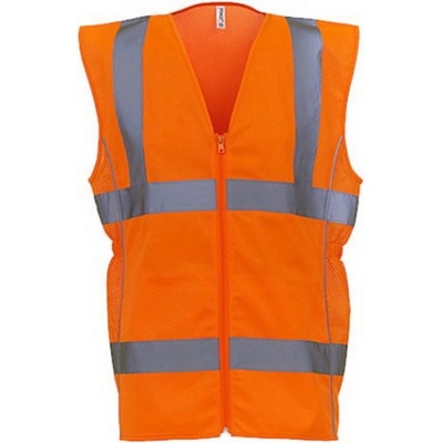 Yoko Dámska Hi Vis bezpečnostná vesta HVW180 Fluorescent Orange
