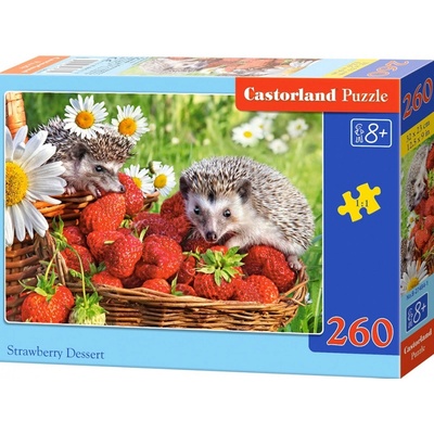 Castorland Ježkovia v jahodách 260 dielov