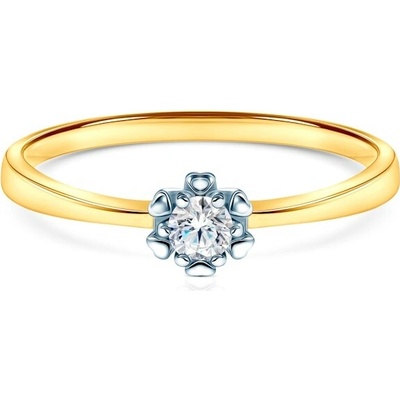Savicki Zásnubný prsteň žlté zlato diamant SAV P BST 53 Z