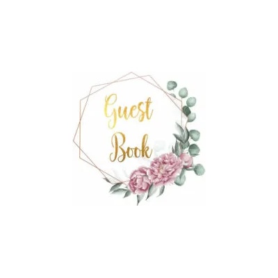 Guest Book for visitors and guests to sign at a party, wedding, baby or bridal shower (hardback) | Lulu and Bell
