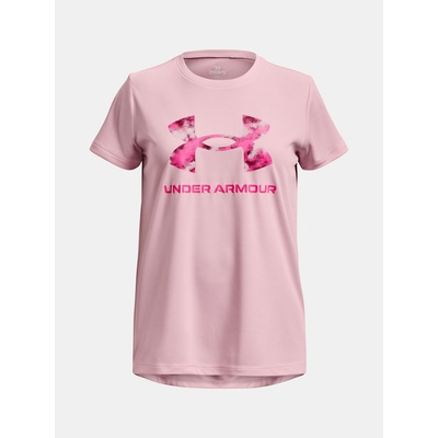 Under Armour Момичешка тениска Under Armour Tech Solid Print Fill BL SSC Under Armour | Rozov | Момичешки | 164