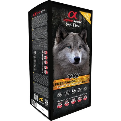Alpha Spirit 9кг Semi-Moist Complete Free Range Alpha Spirit, суха храна за кучета