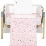 KikkaBoo Бебешки спален комплект за мини кошара Kikkaboo - Bear with me, Pink, 3 части (41101030163)