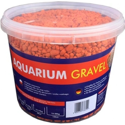 AQUA NOVA Akvarijní štěrk oranžový 5kg/3l