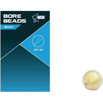 Kevin Nash Gumové Korálky Soft Taper Bore Bead 3 mm 20 ks