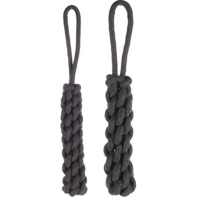 Flamingo RINGO pletené preťahovadlo s rúčkou SIVÉ 40 cm