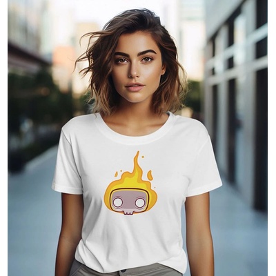 Bullshirt.sk Dámske tričko Burn Biela