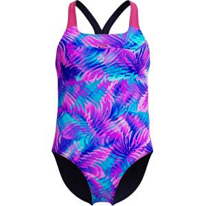 Speedo Цял бански girls a/o print powerback 1pc