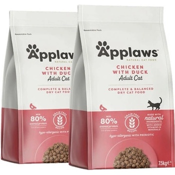 Applaws Cat Adult Chicken & Duck 2 x 7,5 kg