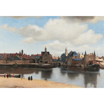 Grafika - Puzzle Vermeer Johannes: View of Delft - 1 000 piese